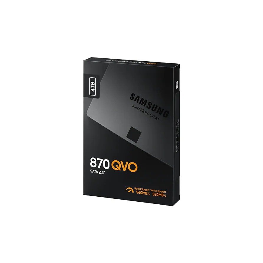 Ổ cứng SSD gắn trong Samsung 870 QVO 4TB 2.5Inch SATA III R560MB/s W530MB/s (Xám)