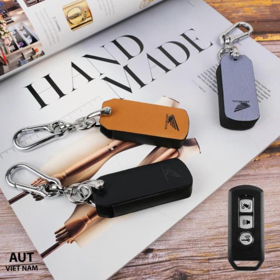 Bao da chìa khóa Smartkey Honda SH và SH Mode Handmade L V da bò cao cấp