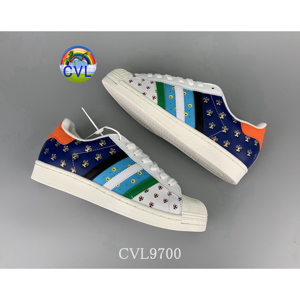 Adidas Superstar Adi Clover Fx7175 50th Anniversary Commemorative Small Pattern Color Stitching Fashion Men's And Women's Shoes