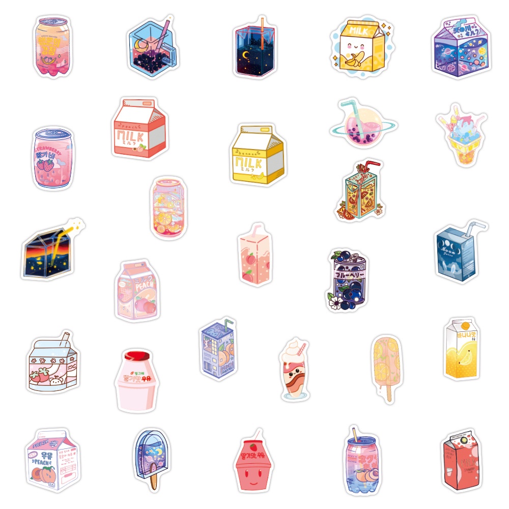 Bộ 50/25/10 Sticker Dán Trang Trí Laptop