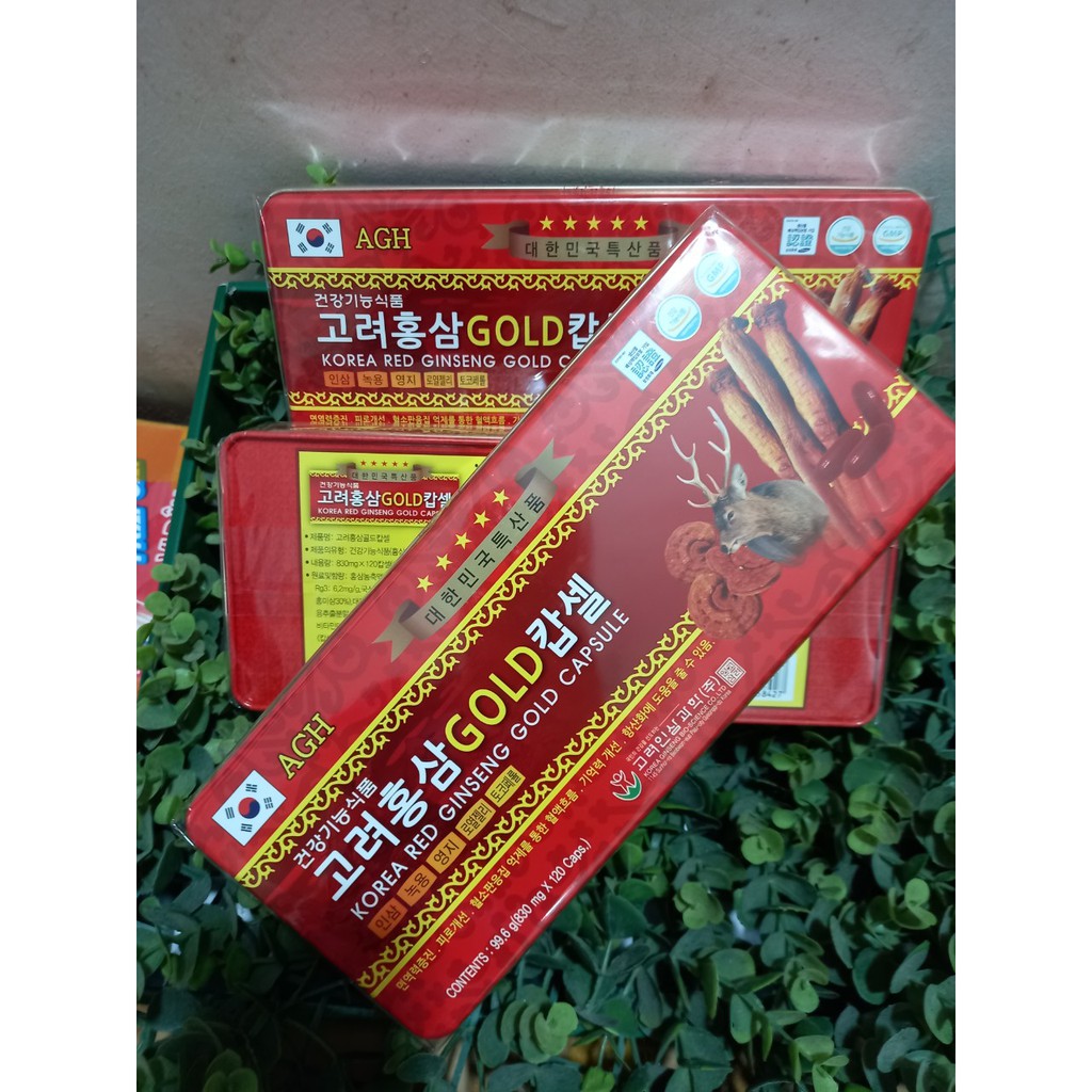 Viên đạm tổng hợp Hàn Quốc: hồng sâm,nhung hươu, nấm linh chi 120 viên