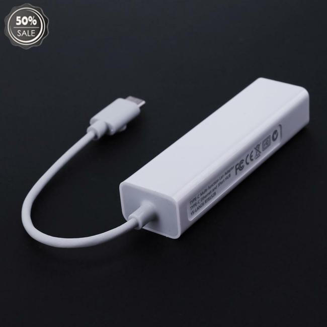 Cáp Chuyển Đổi Usb-C Usb 3.1 Type C Sang Usb Rj45 Ethernet Lan Cho Macbook Pc