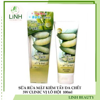 SỮA RỬA MẶT KIÊM TẨY DA CHẾT 3W CLINIC VỊ LÔ HỘI