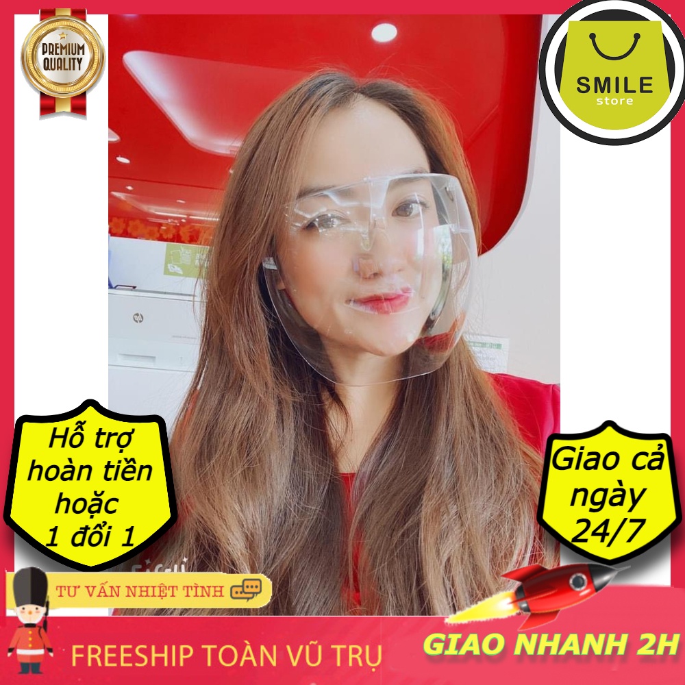 Face Shield Chống Giọt Bắn,(Giao hỏa tốc 30P) Bảo Vệ Chống Dịch, Kháng Khuẩn Kính Chắn Bảo Vệ Mắt Trong Suốt | BigBuy360 - bigbuy360.vn