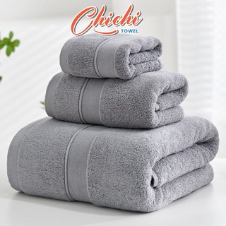 Combo 3 Khăn Tắm Mặt Gội, Chất Liệu Cotton Dày Dăn, Mềm Mịn, Siêu Thấm Hút, Khổng Sổ Lông Phai Màu