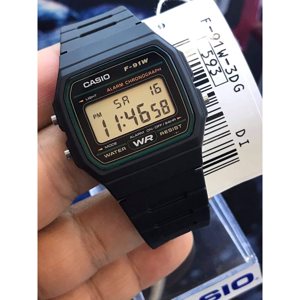 Đồng hồ Casio điện tử nam nữ F91 dây nhựa huyền thoại chống nước siêu bền | BigBuy360 - bigbuy360.vn