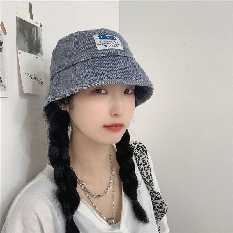 Nón Bucket Demin Tag Chữ Cá Tính ( Có Hình Thật)