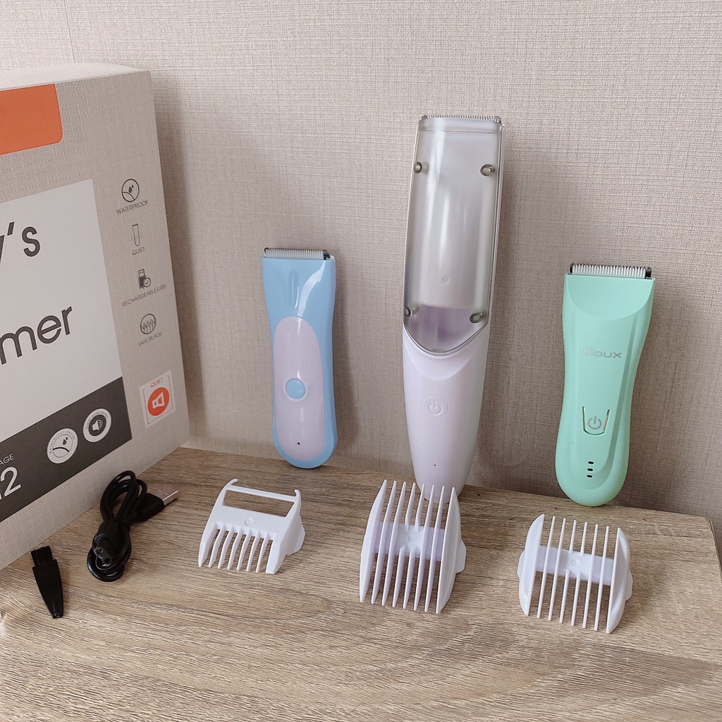 Tông đơ cắt tóc Baby Hair Trimmer PM-13122/ PM-13123 chính hãng nhẹ êm | Tông đơ hút tóc cho bé