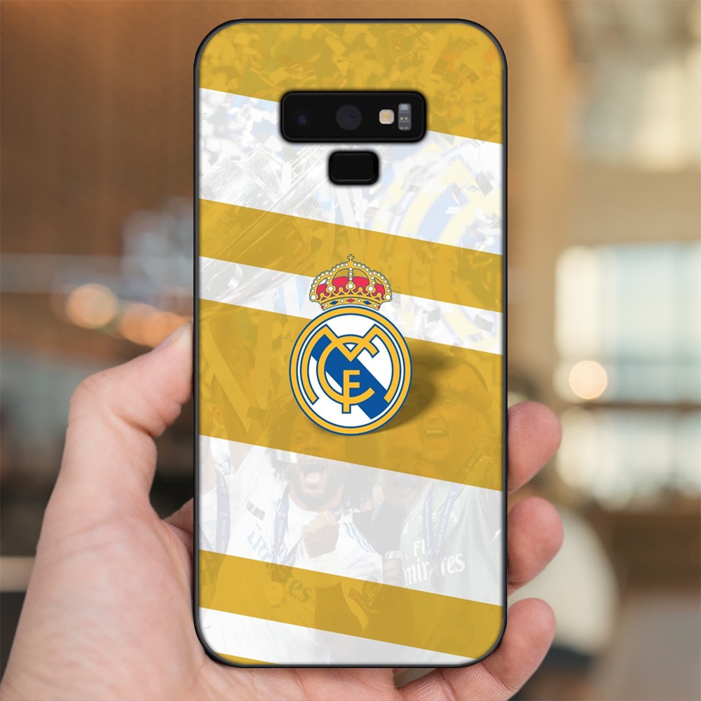 Ốp lưng Samsung Note 9 viền đen in hình Real Madrid