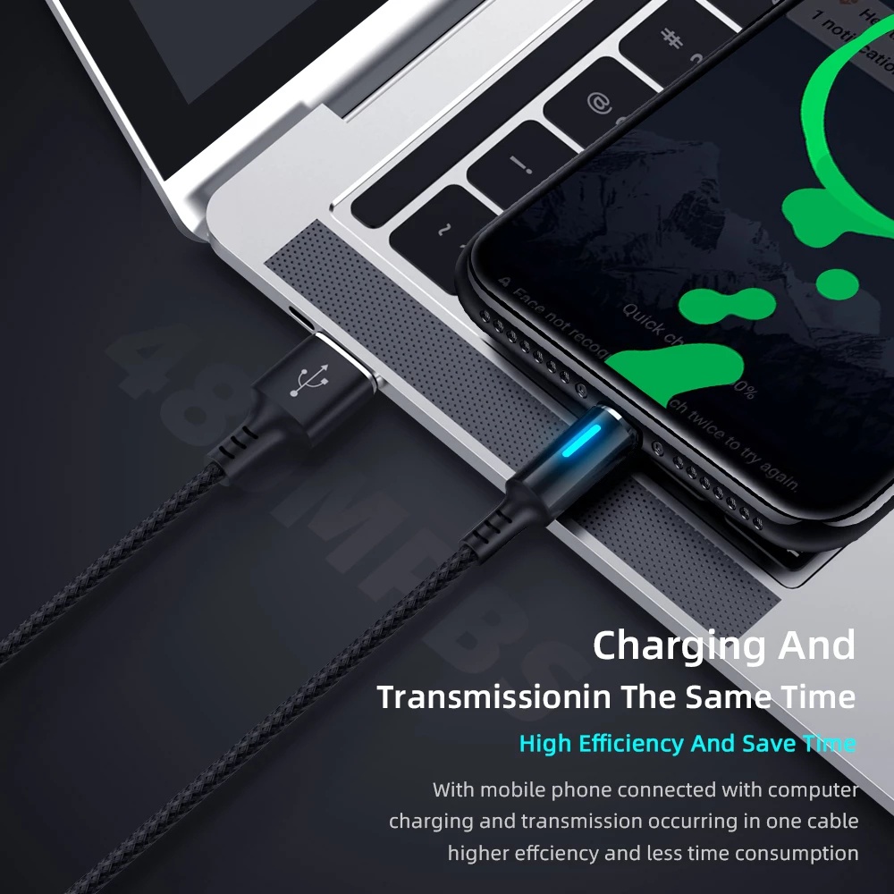 Cáp Sạc Nhanh Dây Dù Dài 1.2m Cổng Micro USB 5A Cho Android