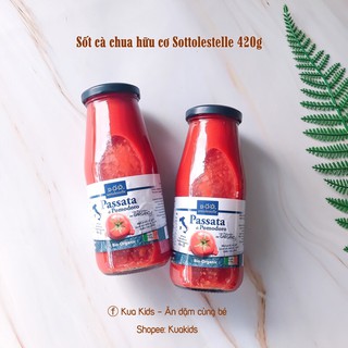 Sốt cà chua hữu cơ Sottolestelle Ý 420g