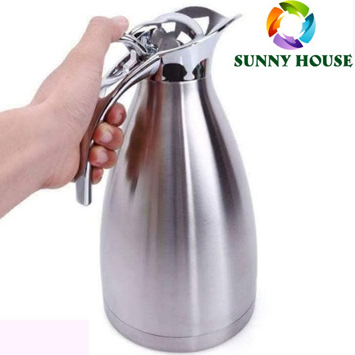 [CHÍNH HÃNG] Phích nước giữ nhiệt inox, bình đựng nước nóng lạnh cao cấp 2 lít