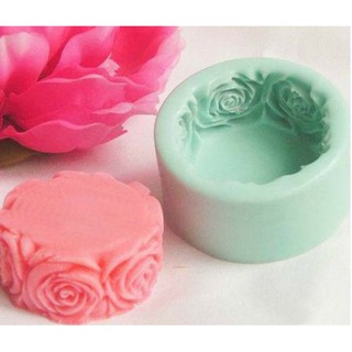 1 Khuôn Làm Nến / Xà Phòng Hình Hoa Hồng Bằng Silicone