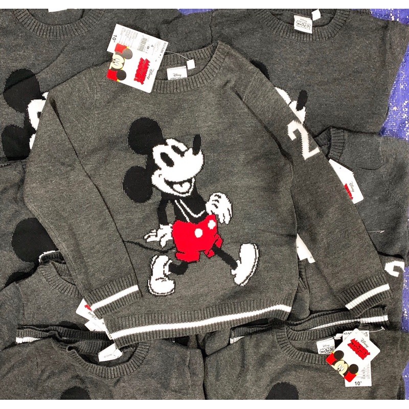 👶🏻👧🏻Áo len Kiabi Mickey Disney tqxk dư xịn mới về👶🏻👧🏻