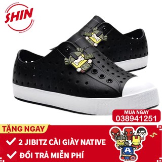 giày native cho bé💖FREESHIP💖giày native cho bé họa đen mũi trắng SHINNATIVEđen tặng thêm 2 jibitz native