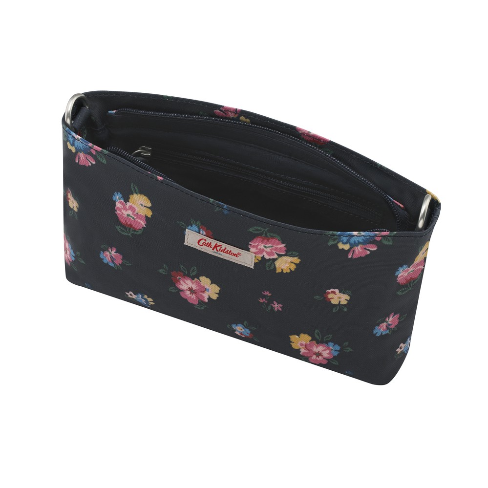 Cath Kidston - Túi đeo chéo Small Zipped Cross body Park Meadow Bunch - 984010 - Navy