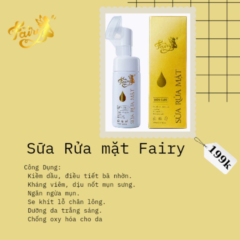 Sữa Rửa Mặt Fairy thành phần thiên nhiên sẽ đem tới cho bạn làn da mịn màng tươi sáng mà không hề khô rát da