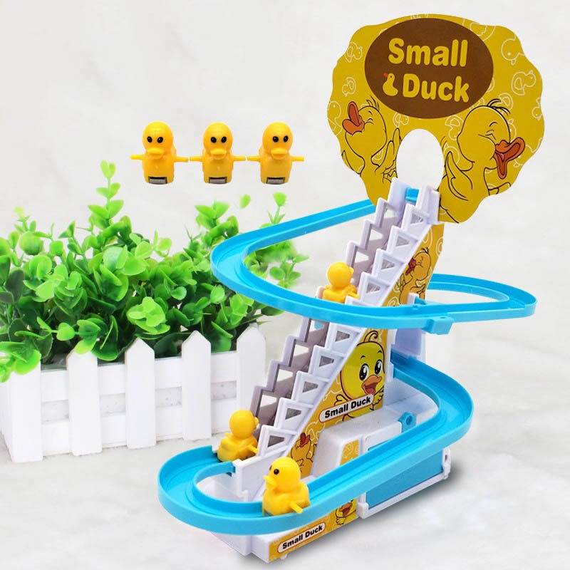 Bộ Đồ Chơi Chú Vịt Leo Thang Bằng Điện Cho Bé