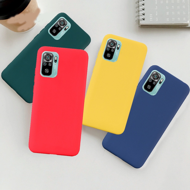 Ốp Điện Thoại TPU Mềm Mỏng Màu Kẹo Cho Xiaomi Poco X3 GT M3 Pro Redmi 10