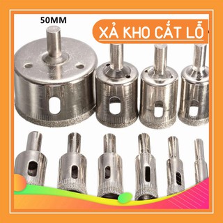 Bộ 10 mũi khoan kính phi 3-50mm siêu sale
