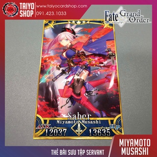 Thẻ bài sưu tầm custom card bánh xốp Fate Grand Order FGO Fate/Grand Order Miyamoto Musashi