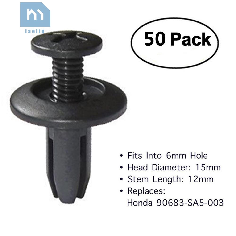 50 Đinh Tán Nhựa 6mm Cho Xe Hơi Honda