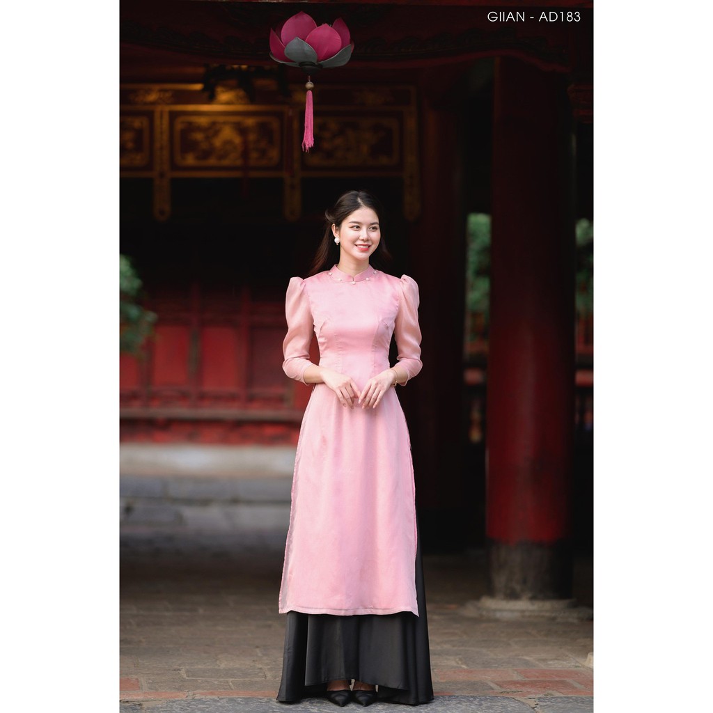 Áo dài tơ ngọc ⚡ FREESHIP ⚡ Áo cách dáng cách tân lửng qua bắp chân | BigBuy360 - bigbuy360.vn