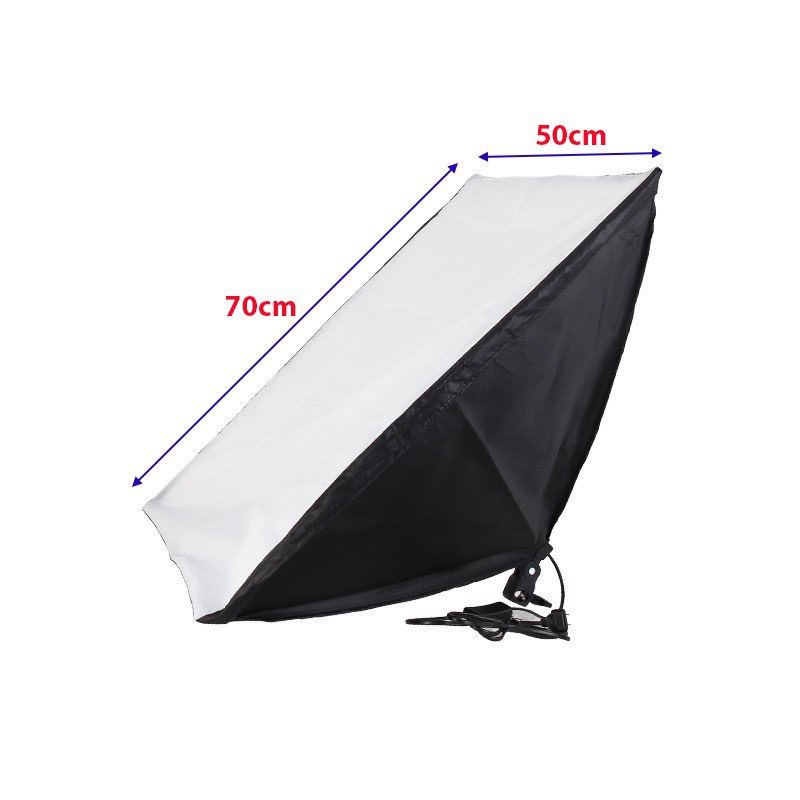 Đèn chụp ảnh, quay phim, Livestream kèm chân tripod cao 2m1 softbox 50x70cm - Rabbi VN