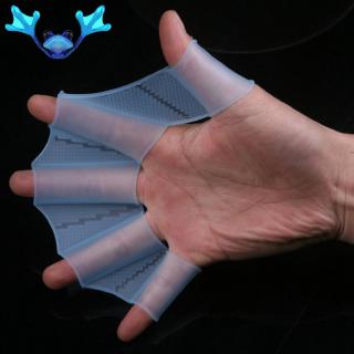 Găng tay bơi lội kiểu vây ếch bằng silicone mềm cho người lớn