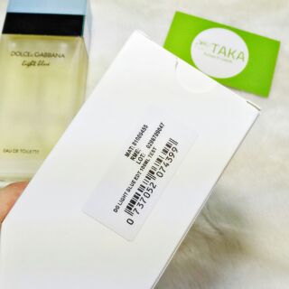 Nước hoa D&G LIGHT BLUE NỮ 100ml Tester-Fullseal