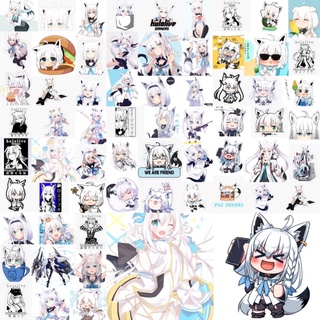 Sticker Shirakami fubuki Hololive 31-62 hình ép lụa khác nhau / Hình dán Hololive Shirakami fubuki