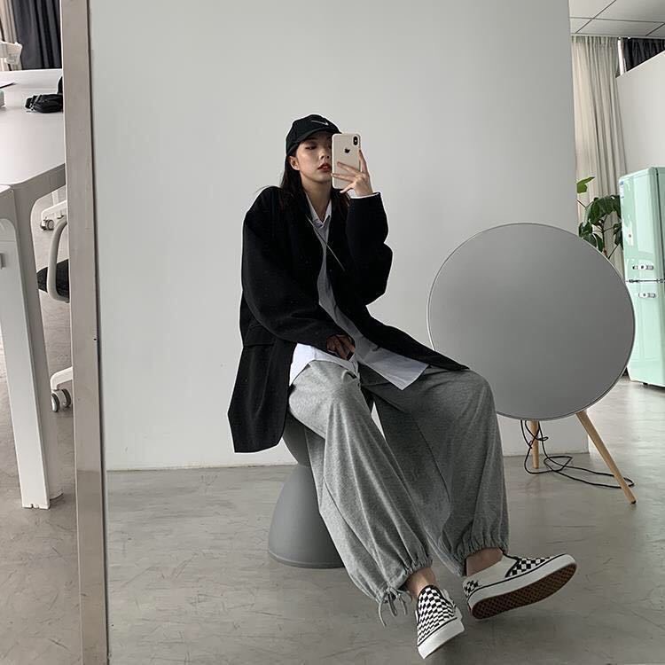 Áo Khoác Blazer Nữ TaoBao, Áo Vest Nữ Blazer Dáng Dài Form Thụng Khoác Ngoài Phong Cách Hàn Quốc