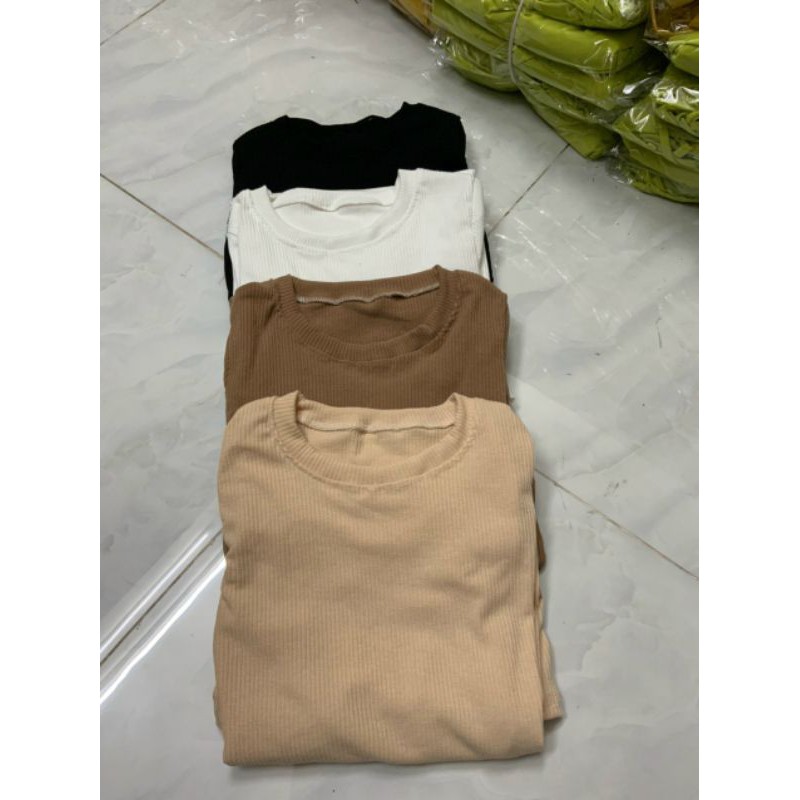 Đầm gân tay dài phôm xoè_UN