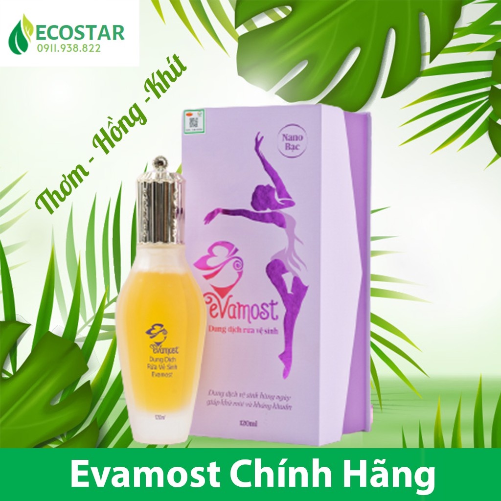 Dung dịch vệ sinh phụ nữ EVAMOST chính hãng -  Nước rửa vệ sinh vùng kín Evamost chính hãng - Ecostar
