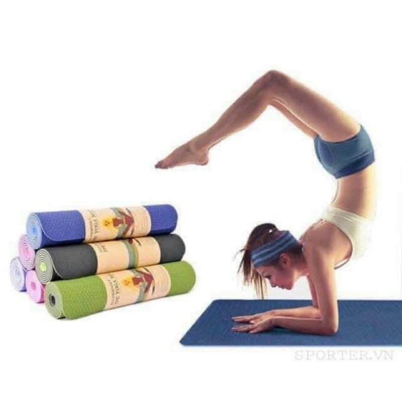 Thảm tập Yoga cao cấp TPE 2 lớp