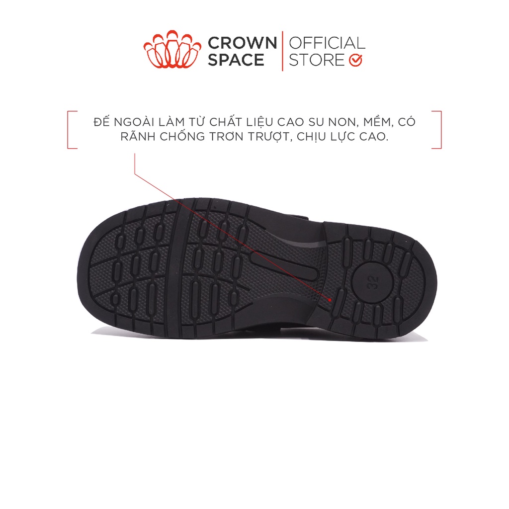 Giày Đi Học Bé Gái Cao Cấp Crown Space CRUK3059 PHIÊN BẢN CAO CẤP SCHOOL SHOES 2022 Thiết Kế Chuẩn Y Khoa Size 33-38