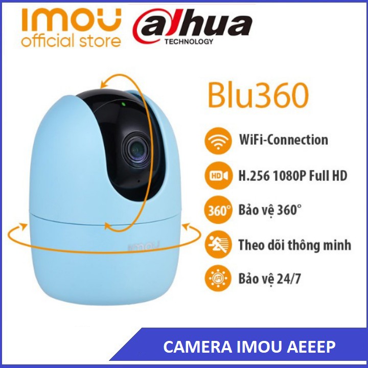 Camera IP XOAY WIFI 2M IMOU - A22EP (1080P) C22EP (1080P) Cue2 Full HD Còi Hú Báo Động [DAHUA Chính Hãng 24TH]