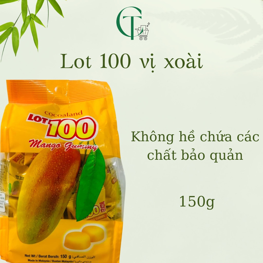 Kẹo dẻo hoa quả Lot 100 vị thơm ngon gói 150g