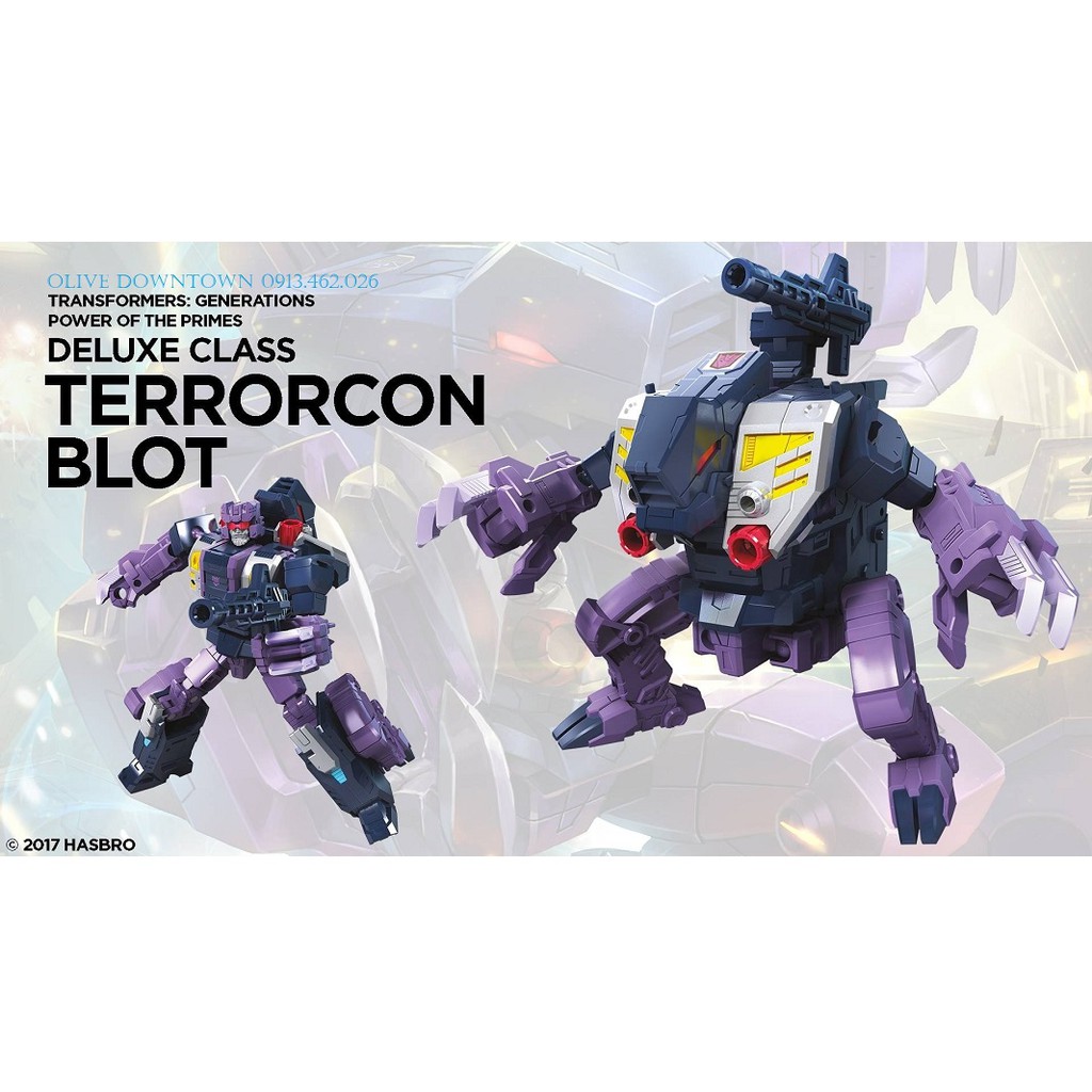 🔋 TERRORCON BLOT size Deluxe 15cm đầy đủ phụ kiện - Transformers POWER OF THE PRIMES