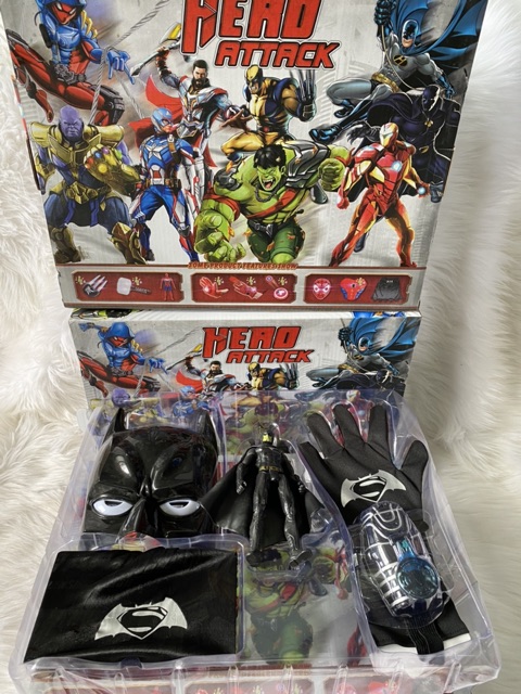 Đồ chơi áo choàng - mặt nạ - bao tay - đồng hồ người dơi