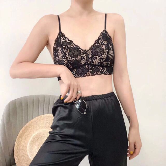 (095) áo bralette sexy sang trọng quyến rũ ,có luôn người mẫu mặc tạo dáng luôn ạ