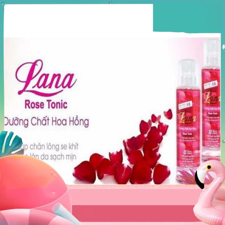 Nước Hoa Hồng 150ml Lana Giúp Cân Bằng Độ Ẩm, Làm Trắng Và Săn Chắc Da (có thể dùng làm nước tẩy trang nhẹ được)