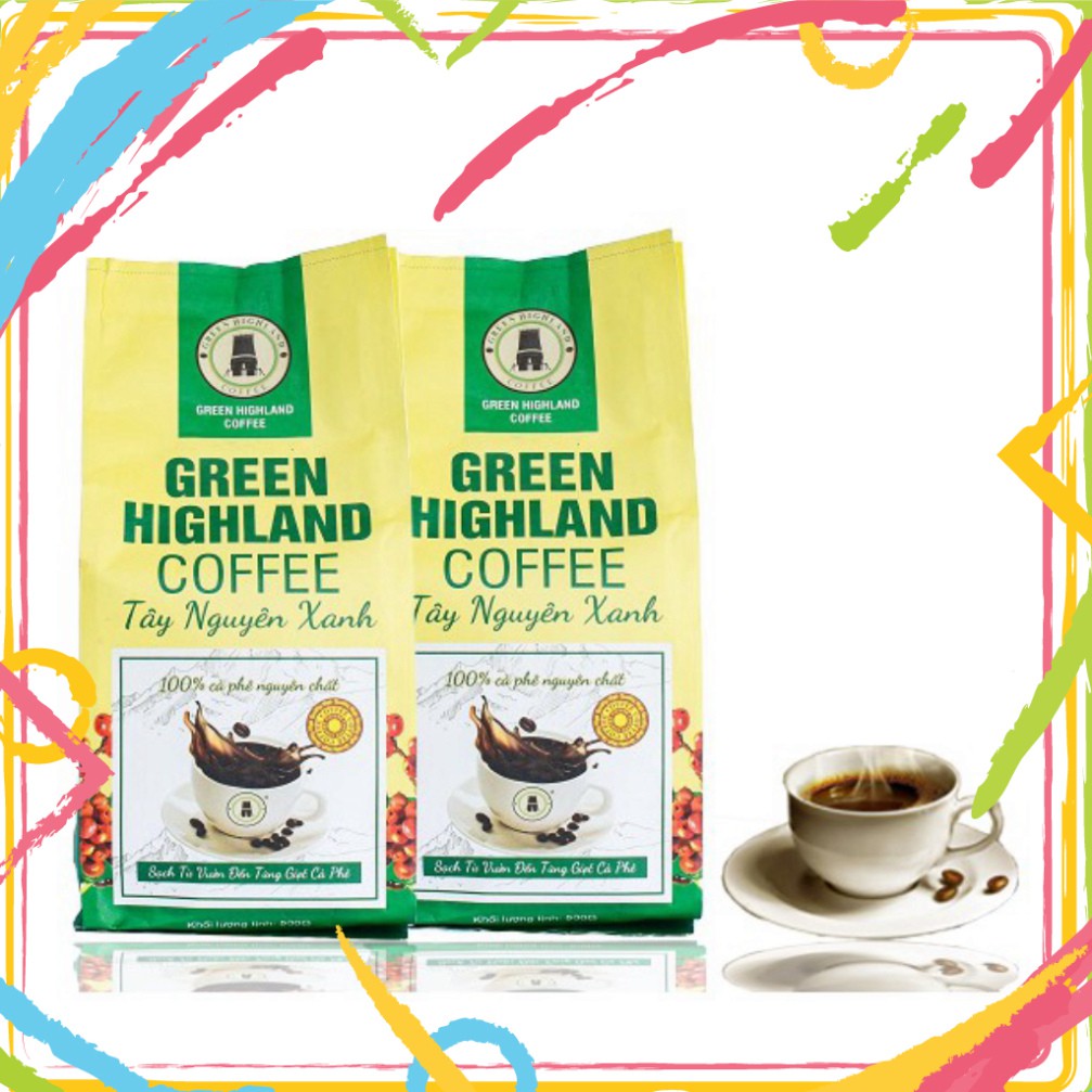 CÀ PHÊ NGUYÊN CHẤT - GREEN HIGHLAND COFFE - TÂY NGUYÊN XANH