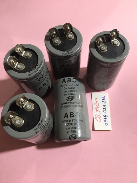 Tụ  250vac - 100uf, 150uf, 200uf, 300uf, 600uf, 800uf, 1000uf