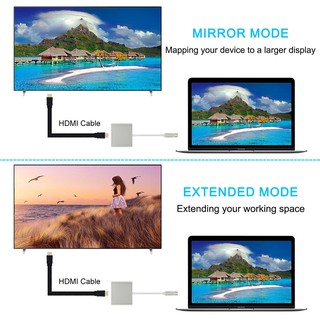 Cáp chuyển đổi USB Type-C Sang USB 3.0/HDMI-Type C - 1-3
