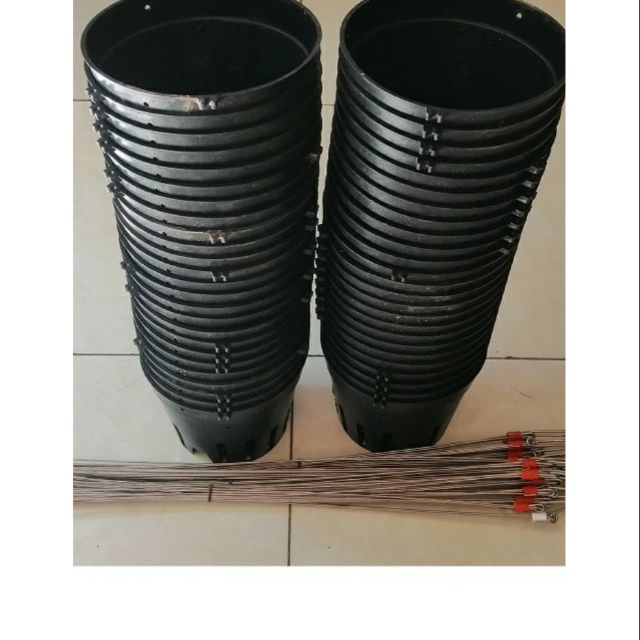 Combo 50 chậu trồng lan kèm quai  phi 16cm