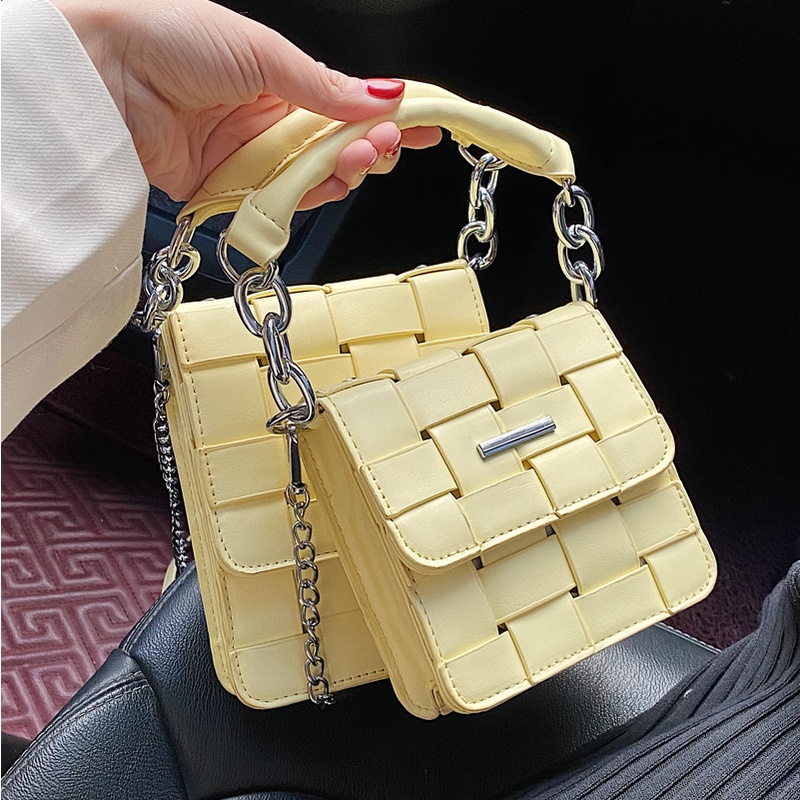 Túi Đeo Chéo mini Đan Dây Xích Thời Trang 2022 Cao Cấp Cho Nữ sm