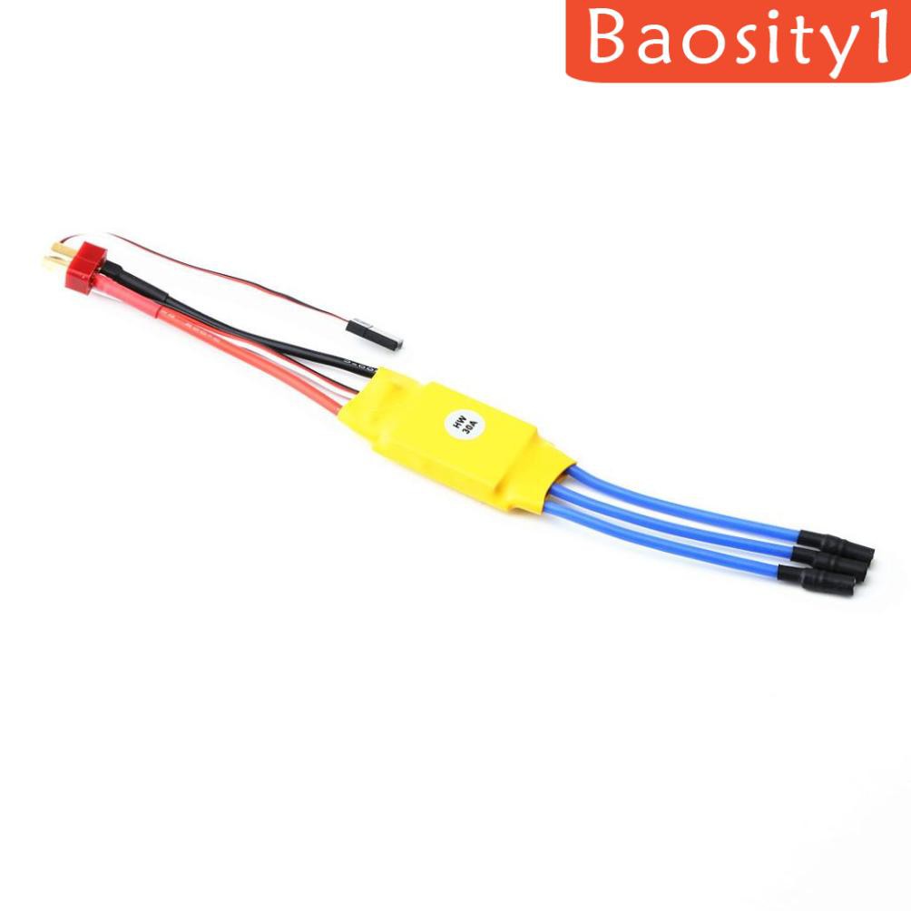 Bộ Điều Tốc Trái Chuối 30A ESC Với Giắc Cắm Chữ T Và Đầu Nối 3.5mm Cho Máy Bay Điều Khiển Từ Xa