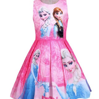 Váy công chúa hoạt hình Elsa và Anna