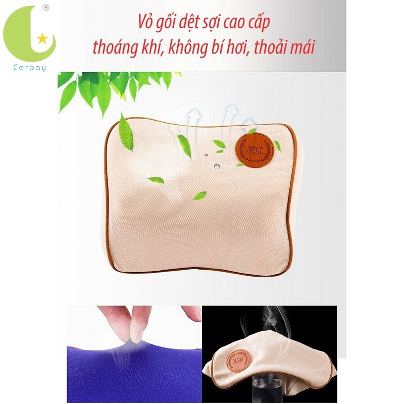 Gối tựa đầu, tựa lưng cao su non dành cho xe ô tô, ghế văn phòng (đệm gối tựa lưng cổ)